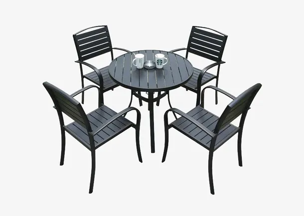 室外餐厅咖啡馆桌椅免扣PNG免抠