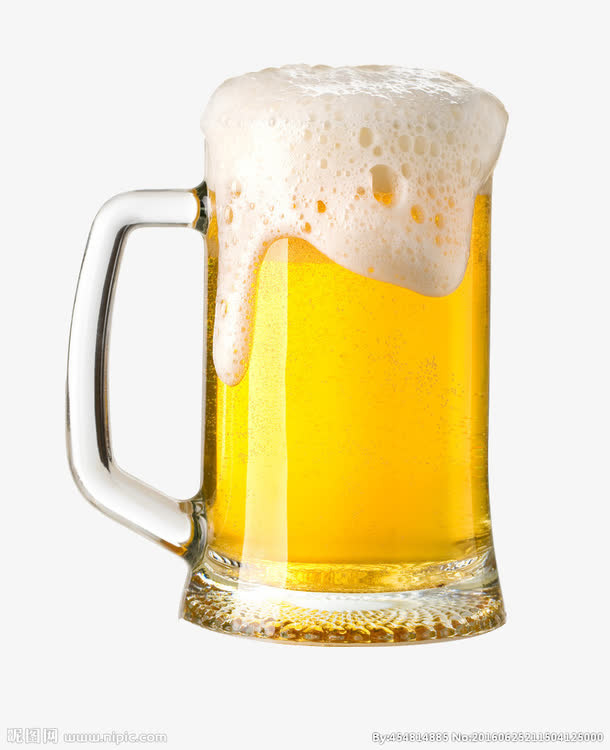 扎啤特写免抠