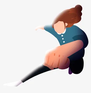 斗志昂扬的小人免抠