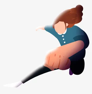 斗志昂扬的小人免抠