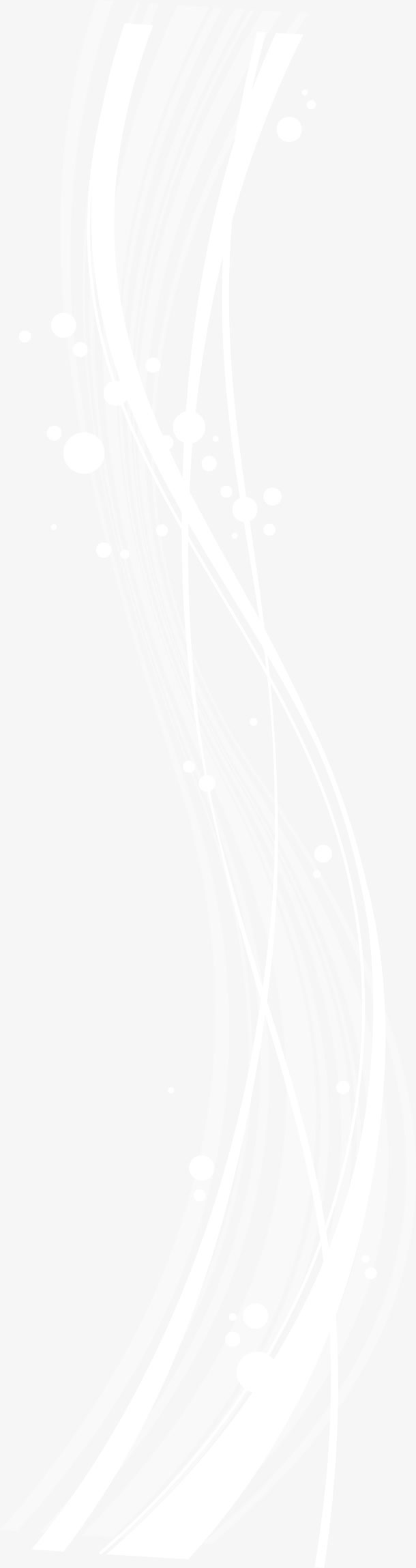 白色梦幻曲线免抠