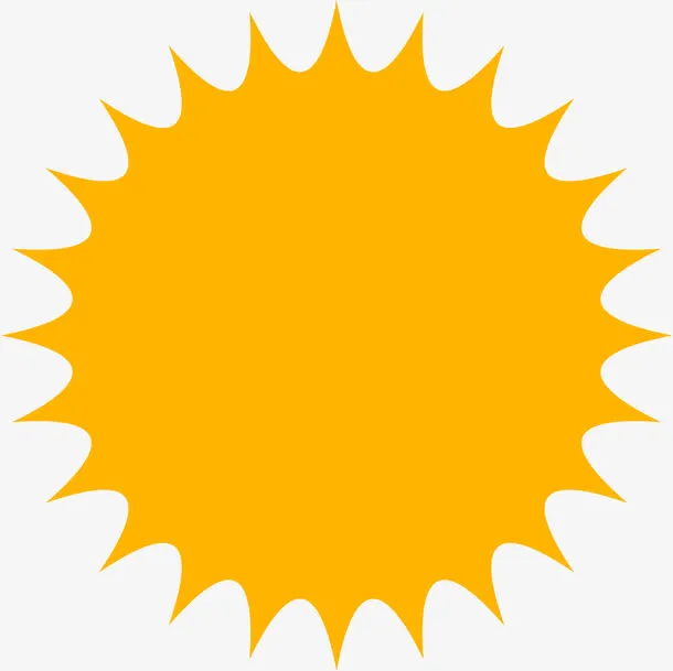 手绘卡通太阳夏日海报免抠