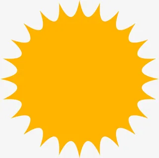 手绘卡通太阳夏日海报免抠