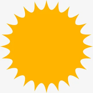 手绘卡通太阳夏日海报免抠