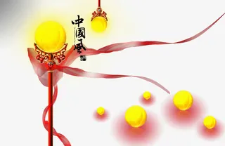 中国风饰灯免抠