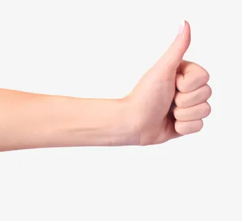 伸出大拇指的手免抠
