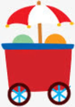 卡通车子遮阳伞装饰免抠