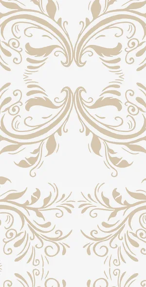 咖啡色树藤花纹免抠