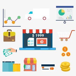 矢量网购元素免抠