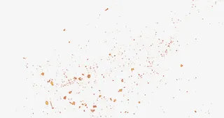 橙色墨点洒落白色底纹图免抠