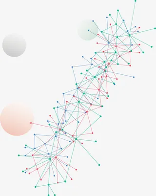 抽象几何结构线条免抠