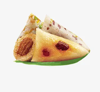 唯美简约粽子美食糯米美食装饰设免抠