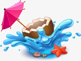 夏天主题元素免抠