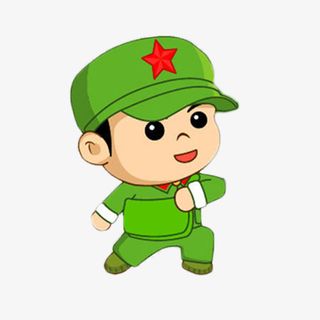 卡通可爱的军人形象免抠