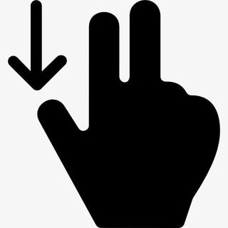 向下滑动图标免抠