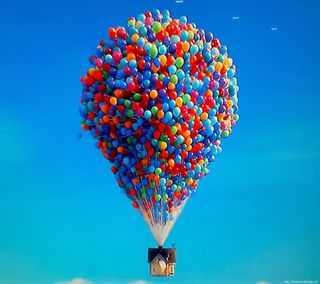 彩色气球热气球图片免抠