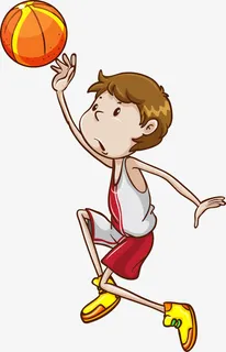 外国学生运动形象矢量免抠