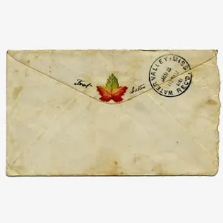 复古风格信封免抠