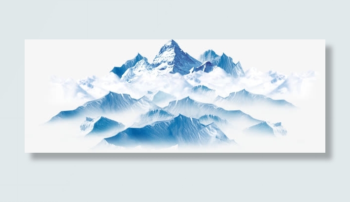 清爽冰山背景