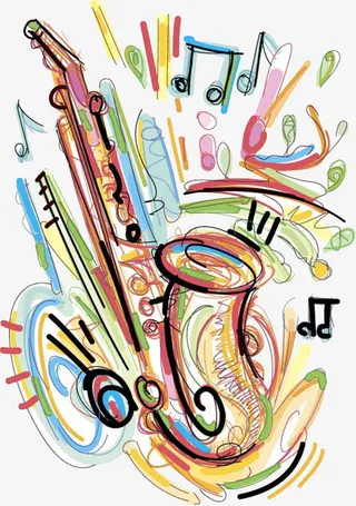 彩色乐器图片免抠
