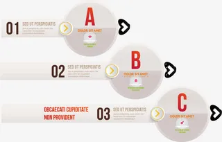 矢量字母箭头免抠