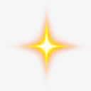 黄色星星黄色星光免抠