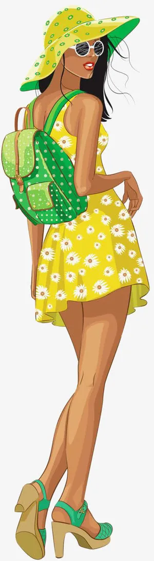 度假的女生免抠