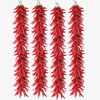 四串朝天椒红色辣椒免抠