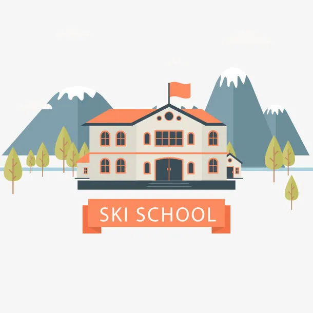 矢量教育学校免抠