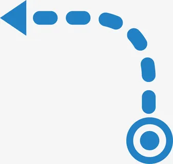 虚线矢量箭头免抠