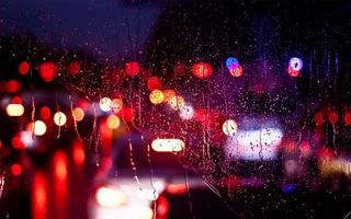 雨天玻璃面壁纸背景素材