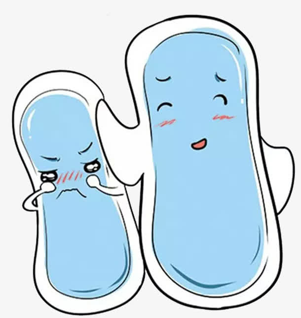 卡通卫生巾护垫关爱女性免抠