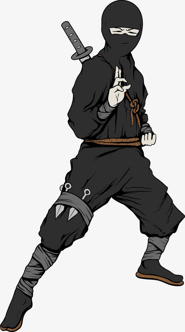 日本忍者保镖武士图片免抠