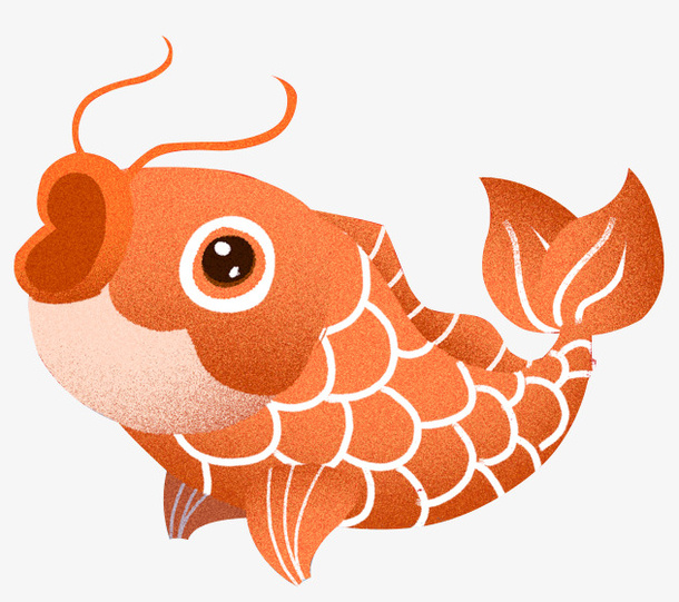 国潮 卡通  大鲤鱼 大鱼免抠