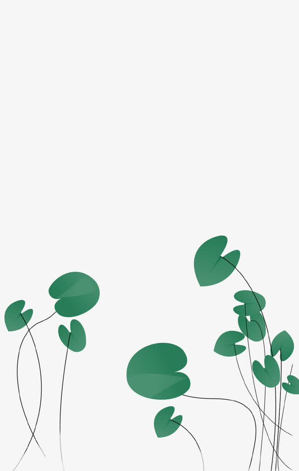卡通荷叶免抠