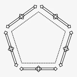 五边形边框免抠