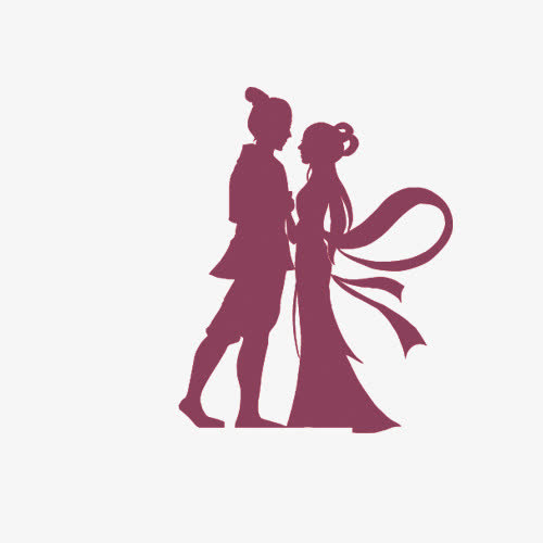 矢量七夕人物免抠