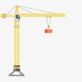 卡通塔吊免抠