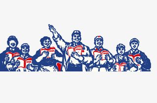 五一劳动节劳动人民革命风格版画免抠