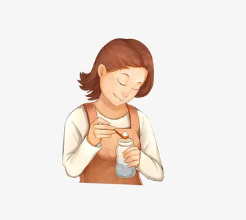 喂奶粉的母亲手绘插图免抠 喂奶粉的母亲手绘插图免抠