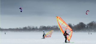 风景滑雪雪场背景高清