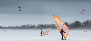 风景滑雪雪场背景高清