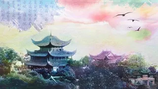 湖南印象岳阳楼海报背景模板高清