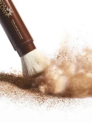 咖啡色化妆粉刷子免抠