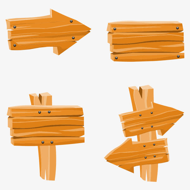 木质告示牌免抠