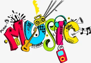 音乐卡通文字免抠