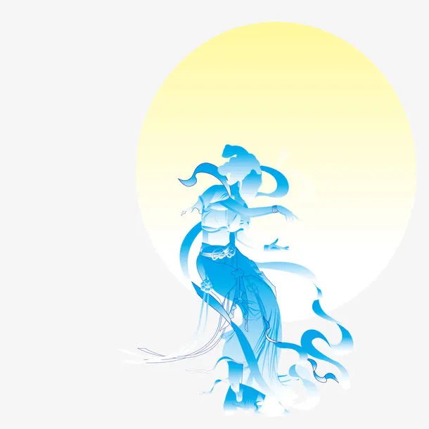 嫦娥奔月神话免抠