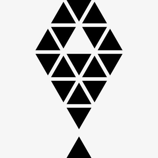 多边形的风筝图标免抠