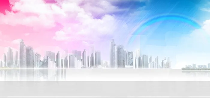 天猫夏日金融大气城市banner高清