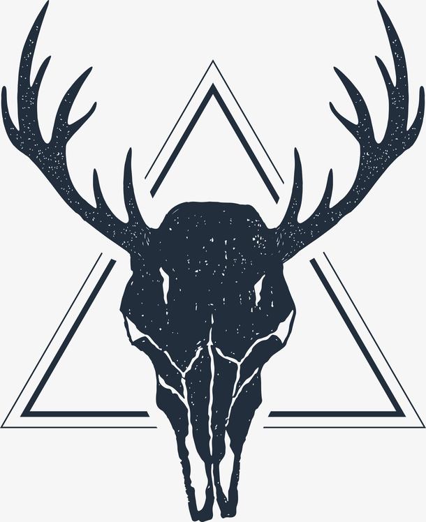 星星黑白花臂图案免抠